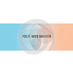 Abstract web banner featuring a gradient