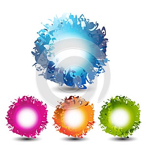 Abstract web banners