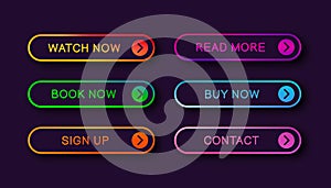 Abstract web buttons.