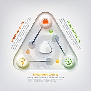 Abstract Web Infographic Concept