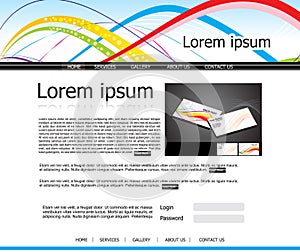 Abstract web template