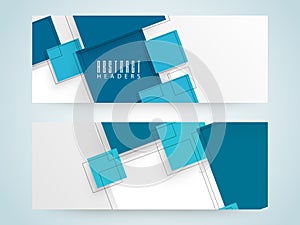 Abstract website header or banner set.