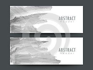 Abstract website header or banner set.