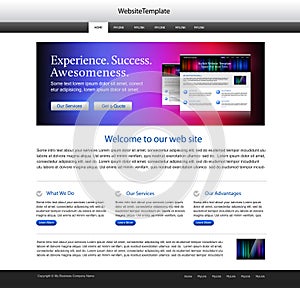 Abstract website template