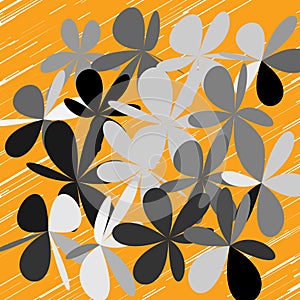 Abstract Whimsical Flower Background