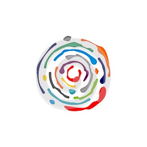 Abstract Whirlpool Logo Template Illustration Design. Vector EPS 10