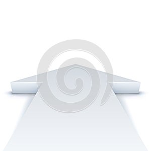 Abstract white arrow background