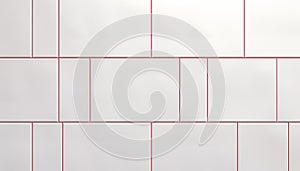 Abstract white background with rectangular and square patterns.