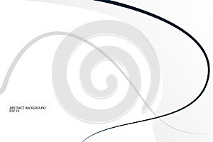 Abstract white background, smooth lines.