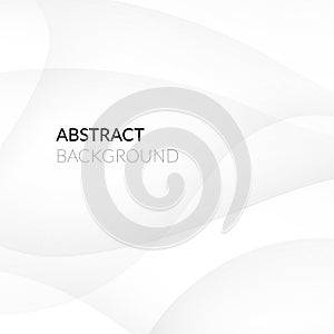 Abstract white background with smooth lines