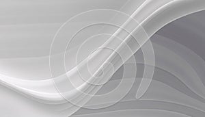 abstract white background with smooth lines in it, 3d render