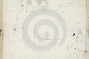 Abstract white background with vintage grunge texture design, old rough paper banner. photo