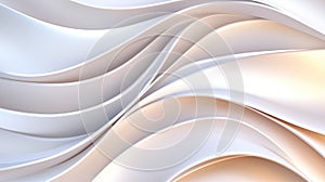 Abstract White Wavy Background