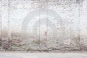 Abstract White Brick Background