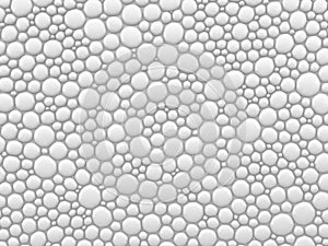 Abstract white bubble background