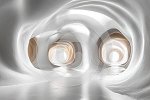 Abstract Cave Interior with Light