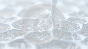 A Abstract White Cellular Structure