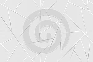 Abstract white chrome lines background