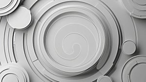 Abstract Futuristic Circles Background, Modern Technology Design