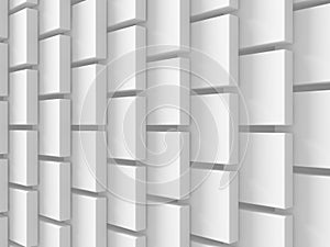 Abstract White Cubes Wall Background