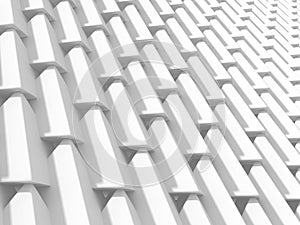 Abstract White Cubes Wall Background