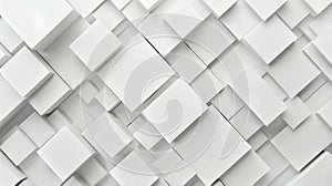 abstract white 3d square background, 3d rendering background pattern