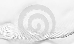 Abstract White Geometrical Background . Connection structure. Science background. Futuristic Technology HUD Element