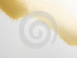 Abstract White and gold acrylic textured painting background