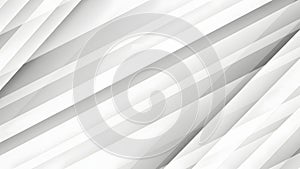 Abstract White and Gray Geometric Background with Diagonal Lines
