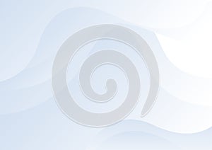 Abstract white and gray gradient color curve background.