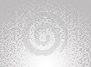 Abstract white and gray gradient color geometric triangles pattern background and texture technology concept