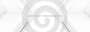 Abstract white and grey arrows futuristic technology background concept high-speed movement.