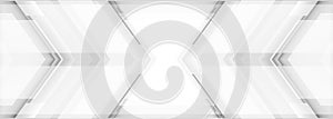 Abstract white and grey arrows futuristic technology background concept high-speed movement.