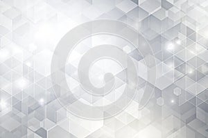 Abstract white and grey background. Subtle abstract background, blurred patterns. Light pale vector background. Abstract pale