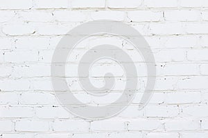 Abstract white grunge brick wall background texture