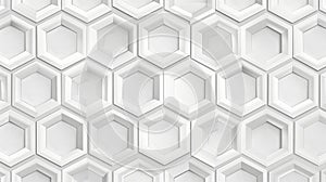 Abstract White Hexagon Pattern Background