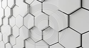 Abstract White Hexagonal Pattern Background texture geometric