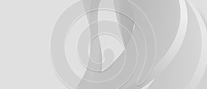 Abstract white light gray wave modern soft luxury texture 3D Illustration