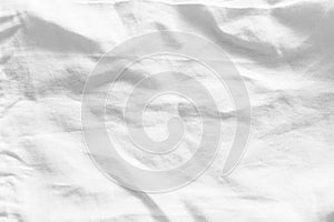 Abstract white linen fabric background