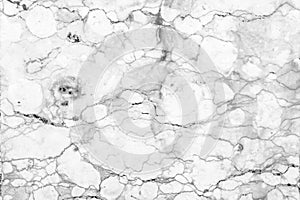 Abstract white marble texture in natural patterned for background