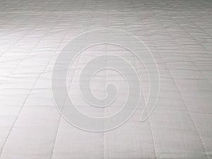 Abstract white mattress bedding texture background close up