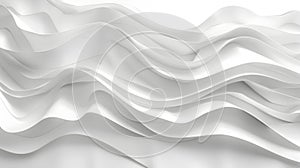 Abstract White Paper with Minimalist Ripple Texture for Art Design and Advertising Photography