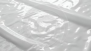 Abstract White Plastic Sheet Texture with Waves image