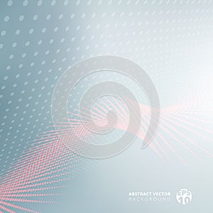 Abstract white polka dots pattern on blue background and texture