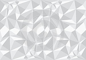 Abstract white polygon pattern background texture vector