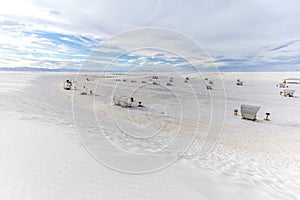 Abstract White Sands Desert Landscape