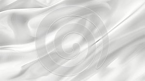 Abstract white satin, silk background - Elegant, luxurious, smooth texture with copy space