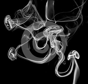 Abstract white smoke