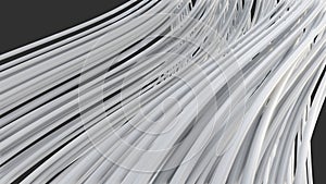 Abstract white smooth lines on gray background