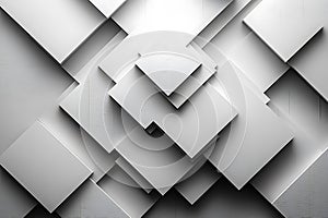Abstract White Square Geometric Pattern Background Texture Design